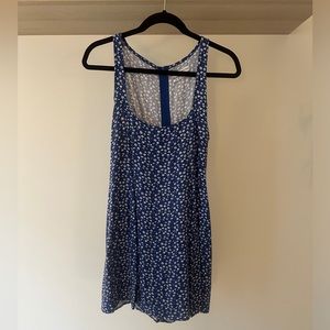 urban outfitters blue floral dress